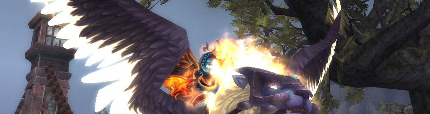 Winged Guardian w World of Warcraft bg